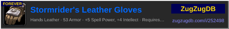 Stormrider's Leather Gloves: forum signature banner
