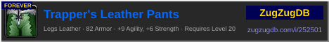 Trapper's Leather Pants: forum signature banner