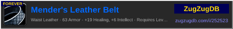 Mender's Leather Belt: forum signature banner