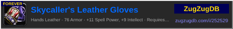 Skycaller's Leather Gloves: forum signature banner
