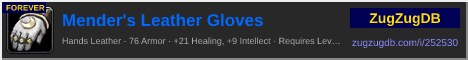Mender's Leather Gloves: forum signature banner