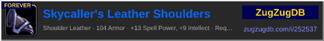 Skycaller's Leather Shoulders: forum signature banner