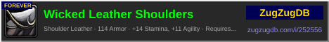 Wicked Leather Shoulders: forum signature banner