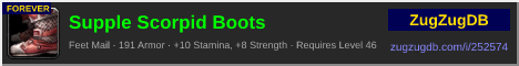 Supple Scorpid Boots: forum signature banner