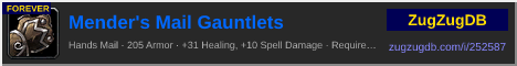 Mender's Mail Gauntlets: forum signature banner