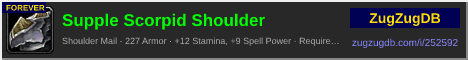 Supple Scorpid Shoulder: forum signature banner