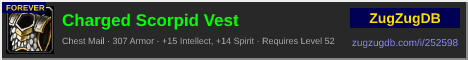 Charged Scorpid Vest: forum signature banner
