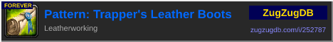 Pattern: Trapper's Leather Boots: forum signature banner