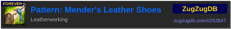 Pattern: Mender's Leather Shoes: forum signature banner