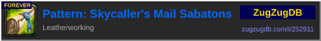 Pattern: Skycaller's Mail Sabatons: forum signature banner