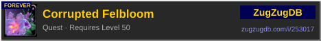 Corrupted Felbloom: forum signature banner