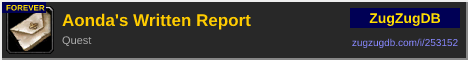 Aonda's Written Report: forum signature banner