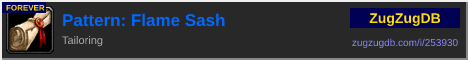 Pattern: Flame Sash: forum signature banner