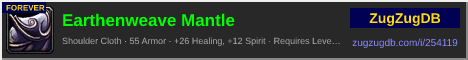 Earthenweave Mantle: forum signature banner