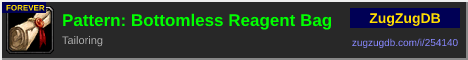 Pattern: Bottomless Reagent Bag: forum signature banner