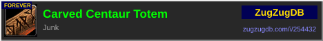 Carved Centaur Totem: forum signature banner