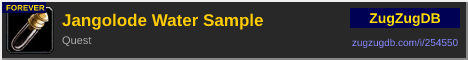 Jangolode Water Sample: forum signature banner