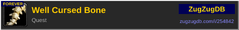 Well Cursed Bone: forum signature banner
