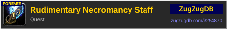 Rudimentary Necromancy Staff: forum signature banner