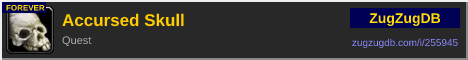 Accursed Skull: forum signature banner