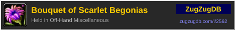 Bouquet of Scarlet Begonias: forum signature banner