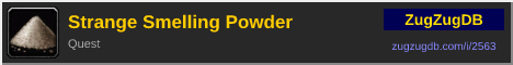 Strange Smelling Powder: forum signature banner