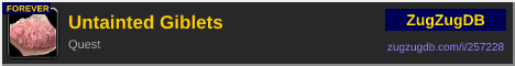 Untainted Giblets: forum signature banner