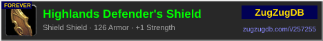Highlands Defender's Shield: forum signature banner