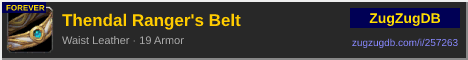 Thendal Ranger's Belt: forum signature banner