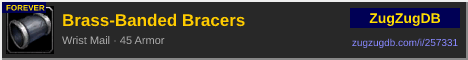 Brass-Banded Bracers: forum signature banner