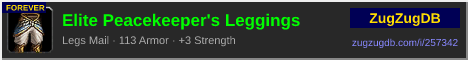 Elite Peacekeeper's Leggings: forum signature banner