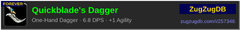 Quickblade's Dagger: forum signature banner