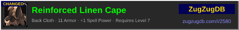 Reinforced Linen Cape: forum signature banner