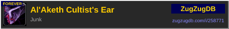 Al'Aketh Cultist's Ear: forum signature banner