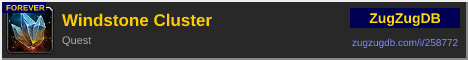 Windstone Cluster: forum signature banner