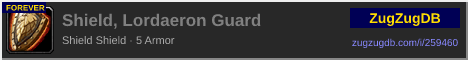 Shield, Lordaeron Guard: forum signature banner