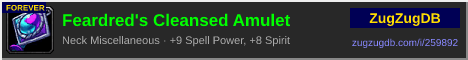 Feardred's Cleansed Amulet: forum signature banner