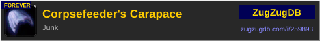Corpsefeeder's Carapace: forum signature banner