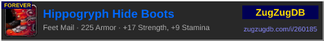 Hippogryph Hide Boots: forum signature banner