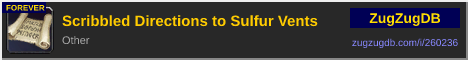 Scribbled Directions to Sulfur Vents: forum signature banner