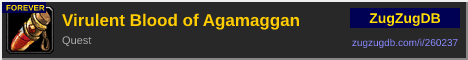 Virulent Blood of Agamaggan: forum signature banner