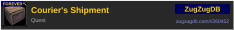 Courier's Shipment: forum signature banner