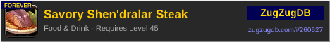 Savory Shen'dralar Steak: forum signature banner