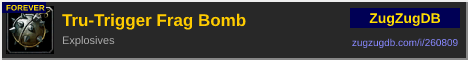 Tru-Trigger Frag Bomb: forum signature banner