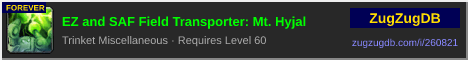 EZ and SAF Field Transporter: Mt. Hyjal: forum signature banner