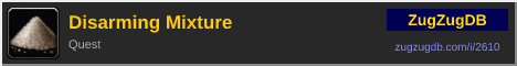 Disarming Mixture: forum signature banner