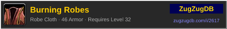 Burning Robes: forum signature banner