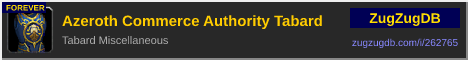 Azeroth Commerce Authority Tabard: forum signature banner