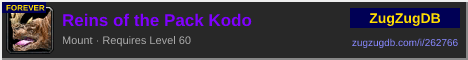 Reins of the Pack Kodo: forum signature banner