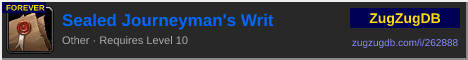 Sealed Journeyman's Writ: forum signature banner